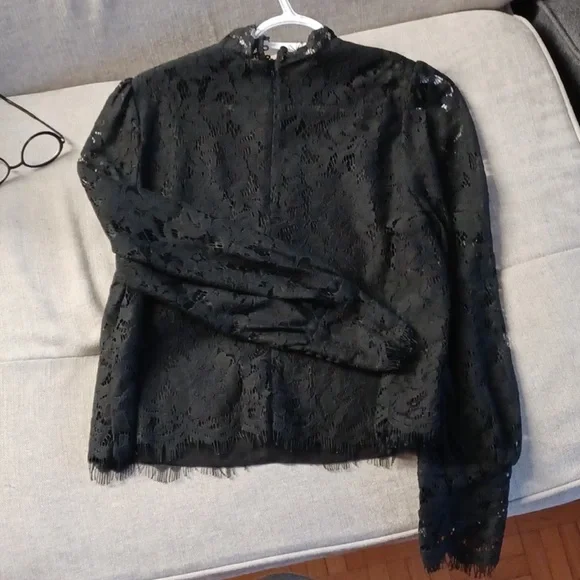 DO+BE Black Lace Blouse - Picture 1 of 5